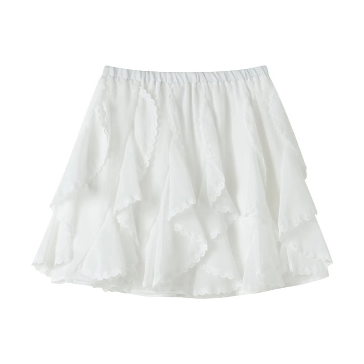 An image of a  White-Large 1245C Skirt by  Mirra Masa