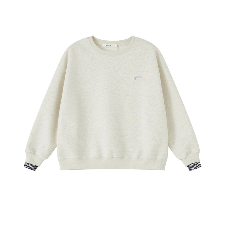 An image of a  Gray-One-size 1284D Crewneck Sweatshirt by  Mirra Masa