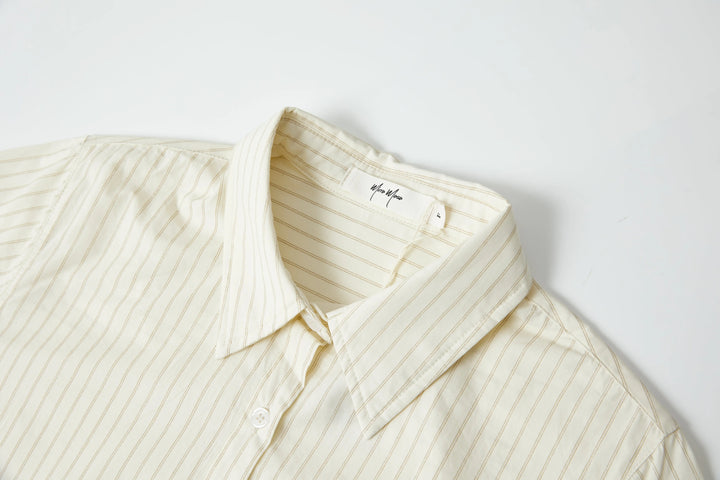 An image of a   1315C Essential Stripe Shirt by  Mirra Masa