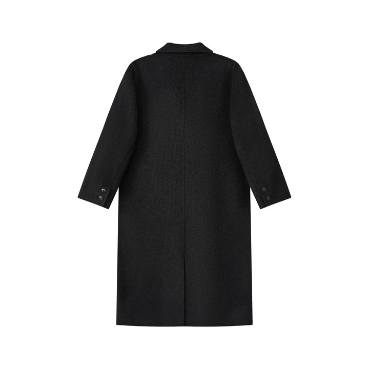 An image of a   1334D Long Wool Coat by  Mirra Masa