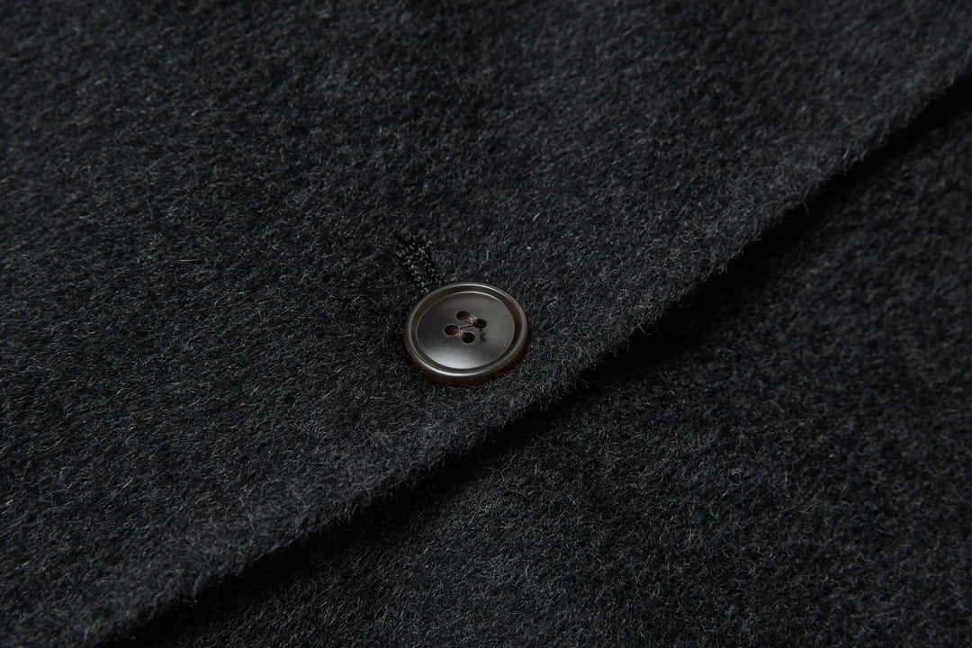 An image of a   1334D Long Wool Coat by  Mirra Masa