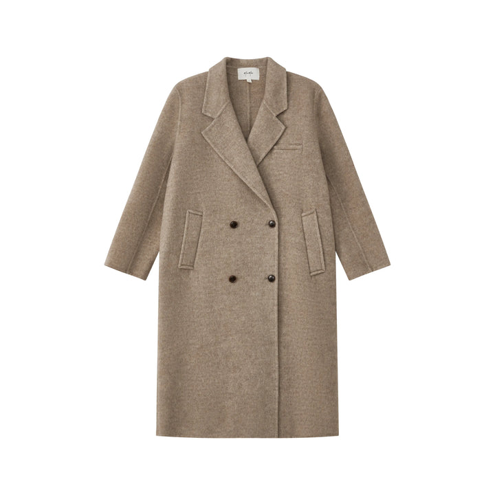 An image of a   1334D Long Wool Coat by  Mirra Masa