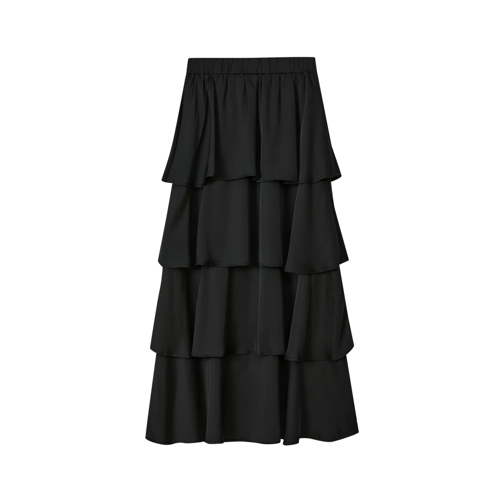 An image of a   1411Q Tiered Skirt by  Mirra Masa