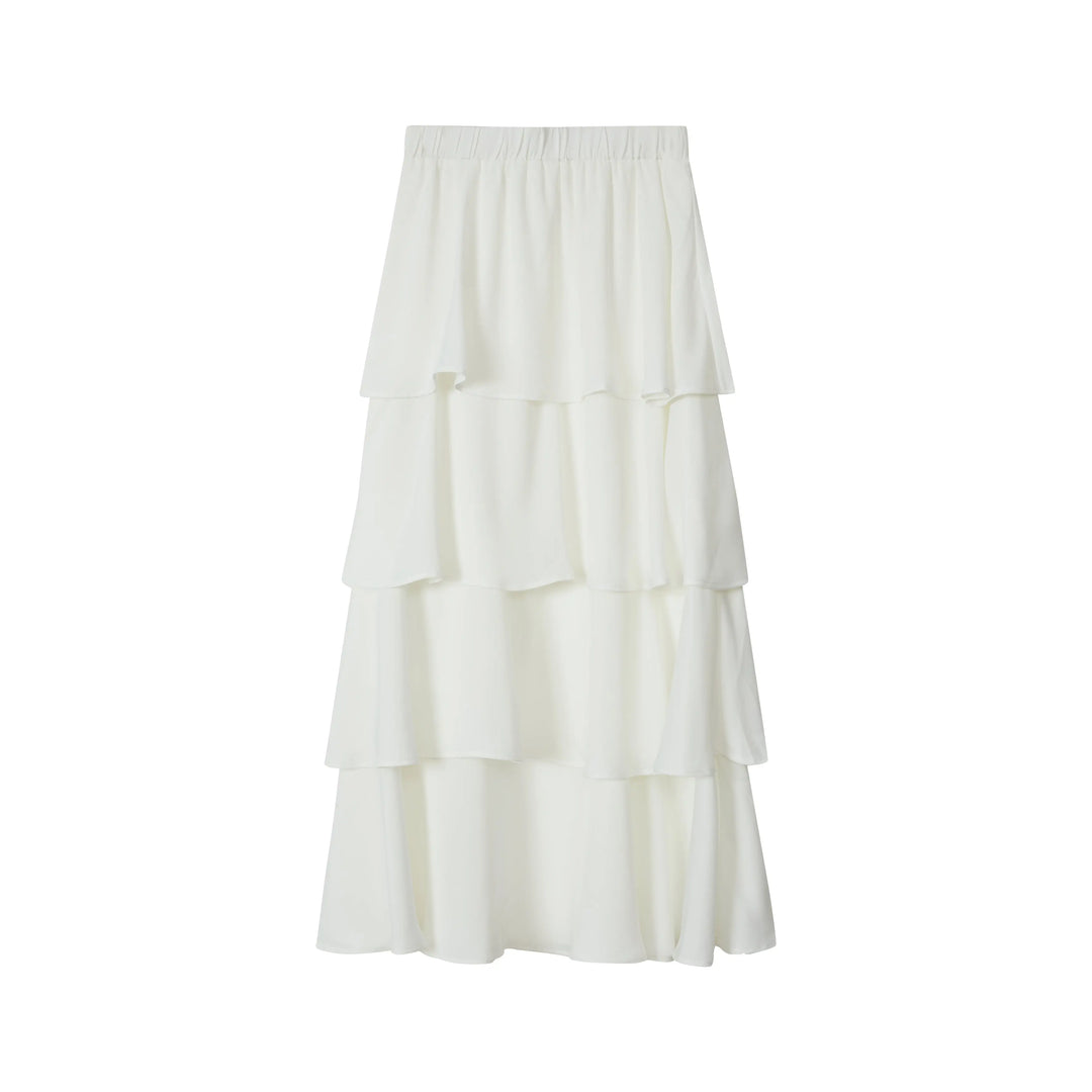 An image of a   1411Q Tiered Skirt by  Mirra Masa