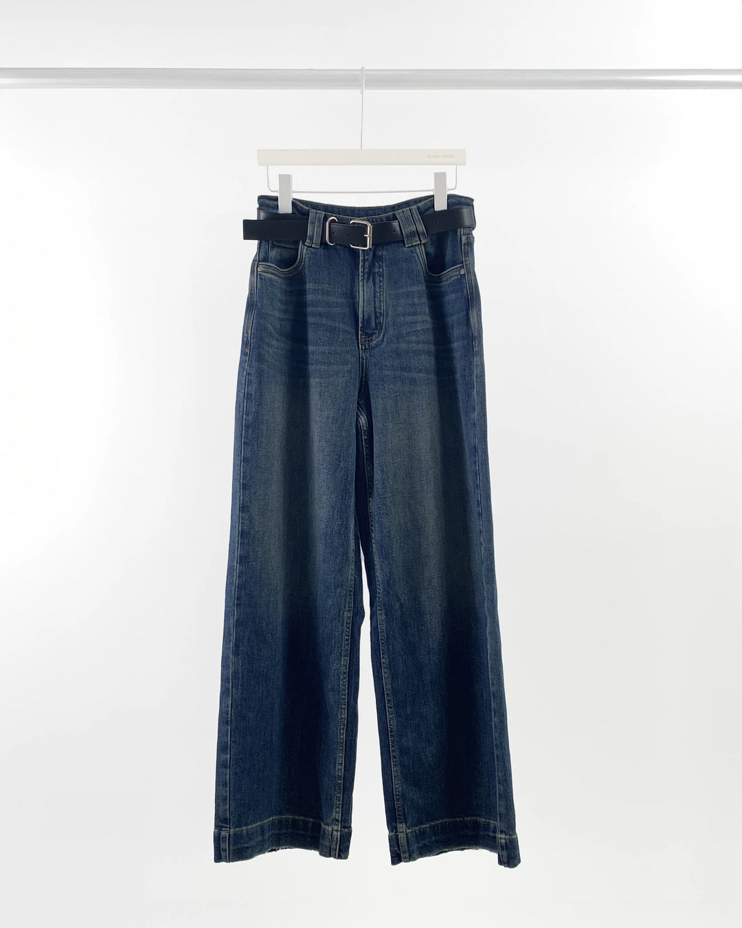 An image of a  Vintage-Blue-29 1414Q Wide Leg Jeans by  Mirra Masa