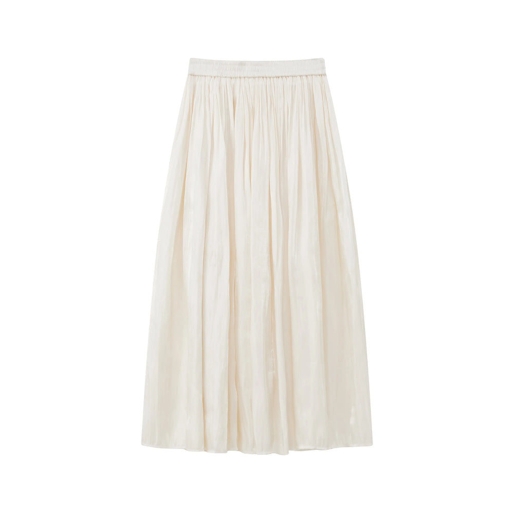 An image of a   16839 Silky Pleated Skirt by  Mirra Masa