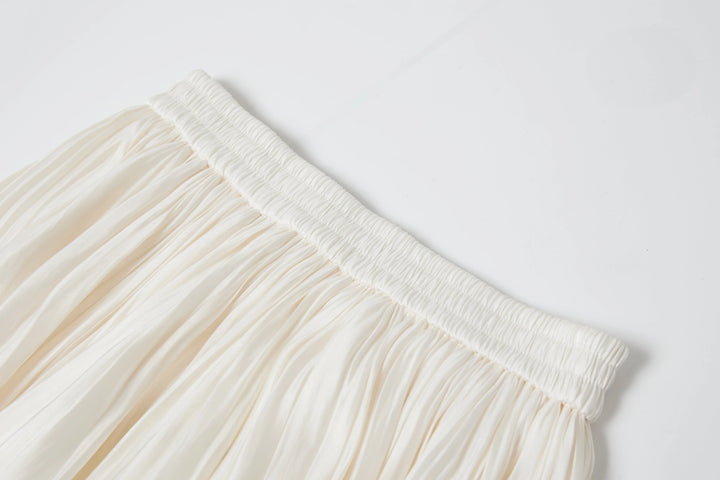 An image of a   16839 Silky Pleated Skirt by  Mirra Masa