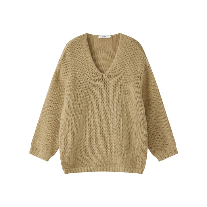 An image of a   1864Q Rib Knit Sweater by  Mirra Masa