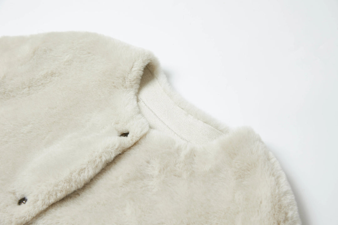 An image of a   1994Q Faux Fur Long Coat by  Mirra Masa