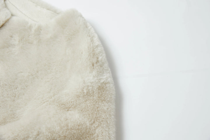 An image of a   1994Q Faux Fur Long Coat by  Mirra Masa