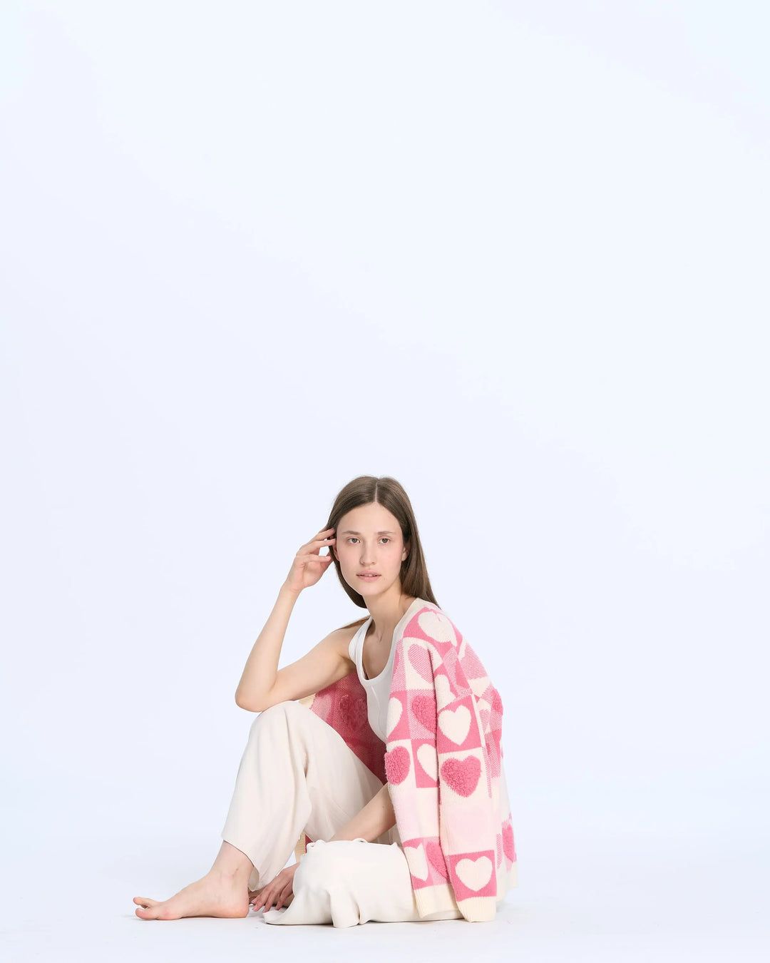 An image of a   1M01 Hearty Cardigan by  Mirra Masa