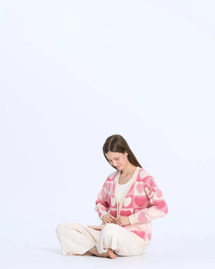 An image of a   1M01 Hearty Cardigan by  Mirra Masa