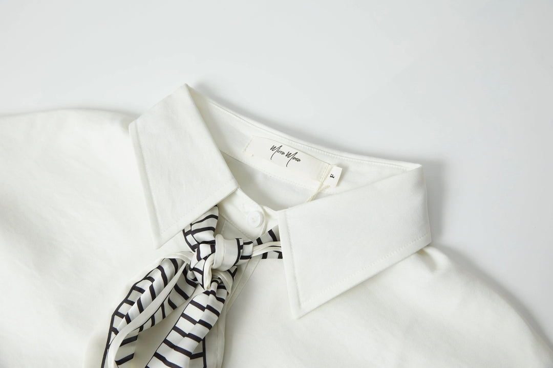 An image of a   2035C Shirt With Scarf by  Mirra Masa