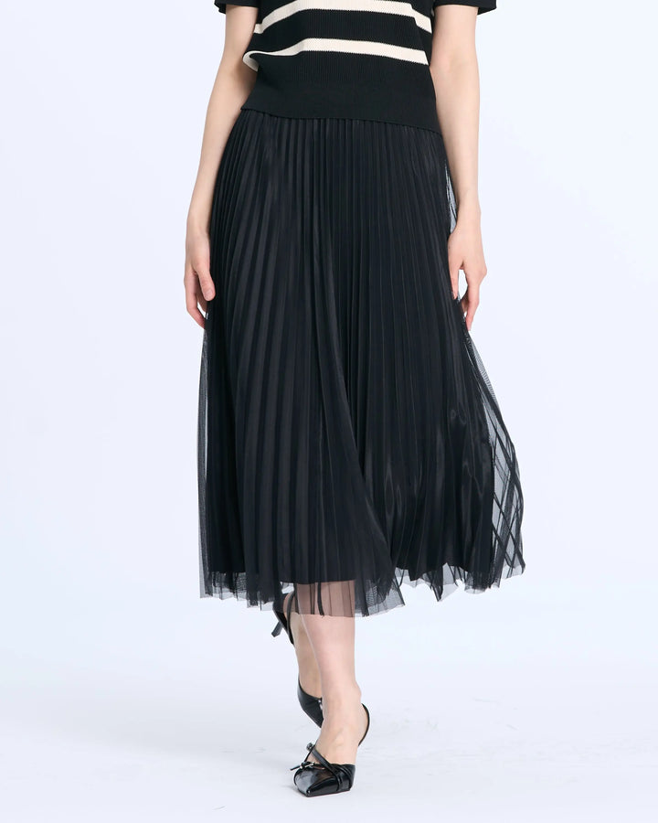 An image of a   205519 Reversible Pleated Skirt by  Mirra Masa