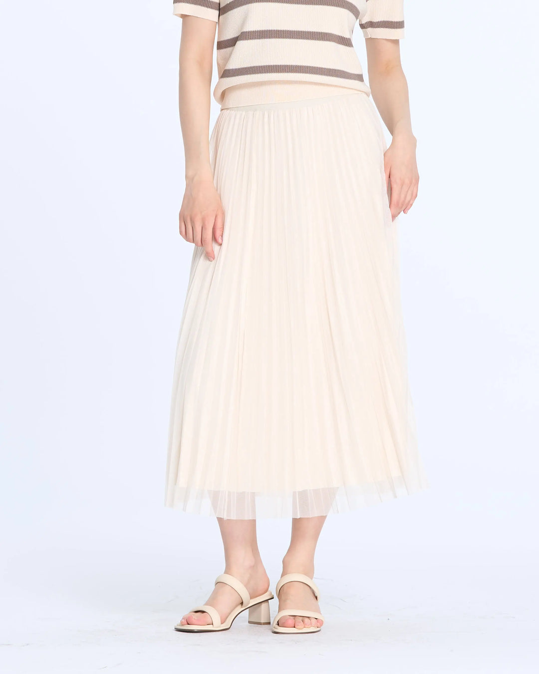 An image of a   205519 Reversible Pleated Skirt by  Mirra Masa