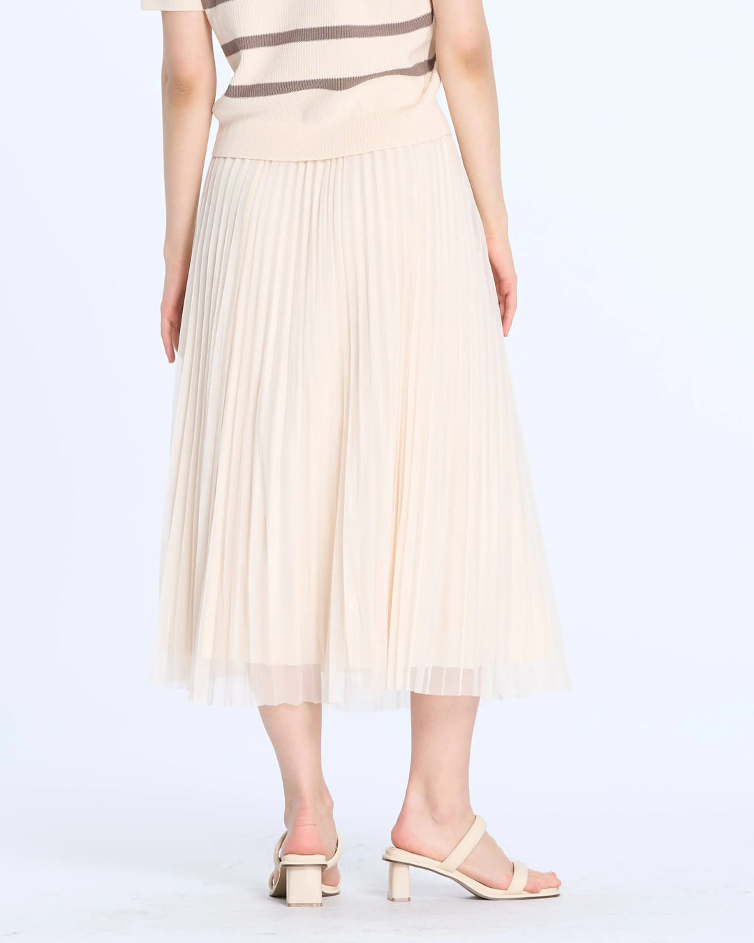 An image of a   205519 Reversible Pleated Skirt by  Mirra Masa