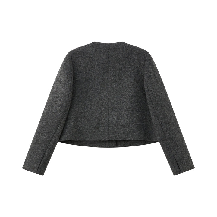 An image of a   2234Q Minimalist Cropped Jacket by  Mirra Masa