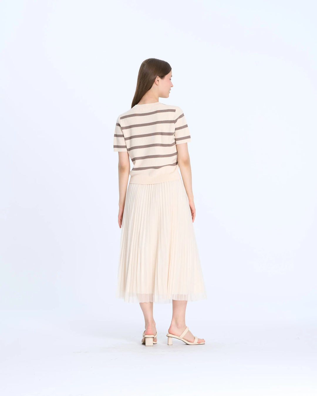 An image of a   25175 Basic Stripe T-Shirt by  Mirra Masa