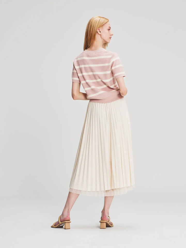 An image of a   25175 Basic Stripe T-Shirt by  Mirra Masa