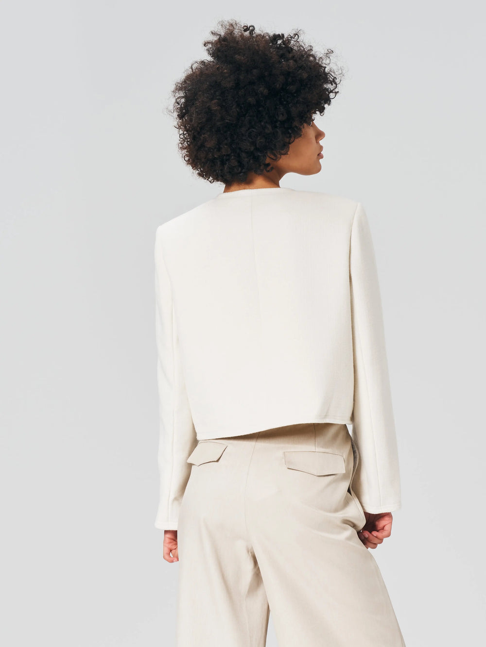 An image of a   25617 Scoop-Neck Jacket by  Mirra Masa