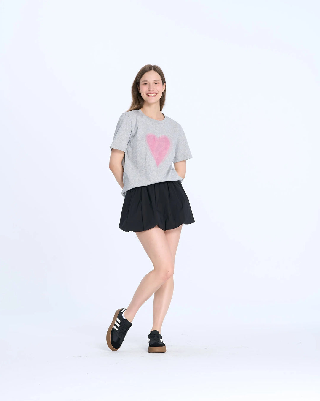 An image of a   25882 Tulle Heart T-Shirt by  Mirra Masa