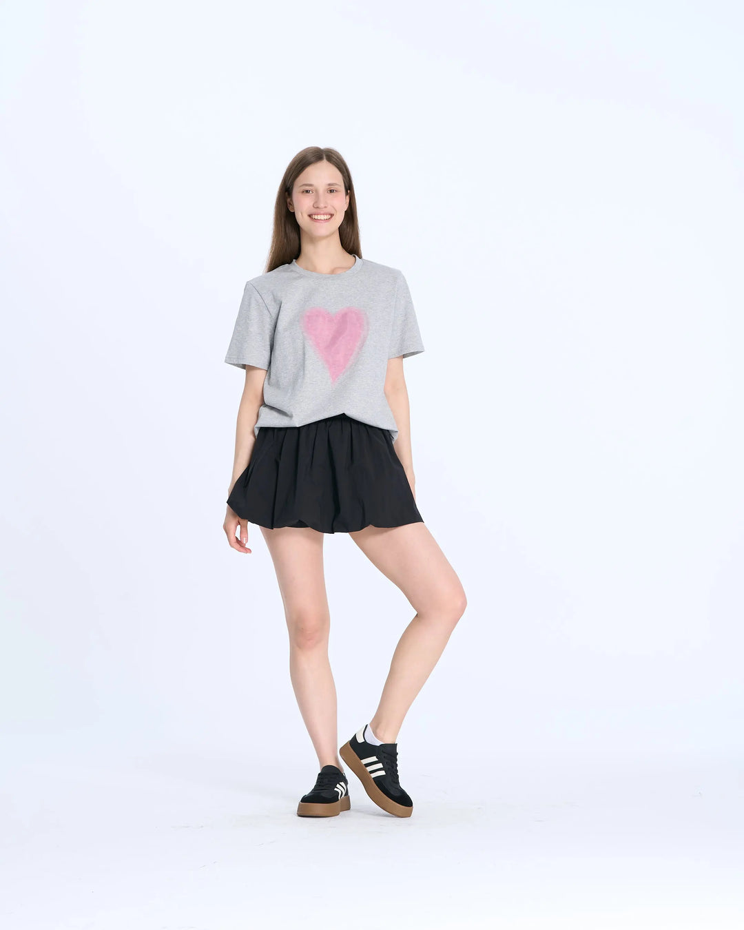 An image of a   25882 Tulle Heart T-Shirt by  Mirra Masa