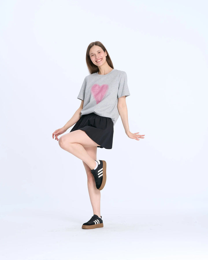 An image of a   25882 Tulle Heart T-Shirt by  Mirra Masa