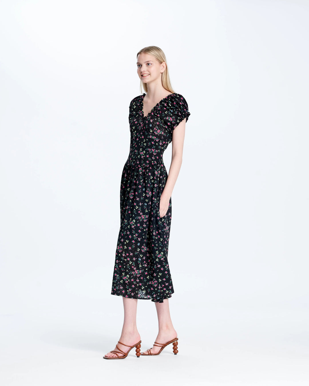 An image of a   26015 Floral Dress by  Mirra Masa