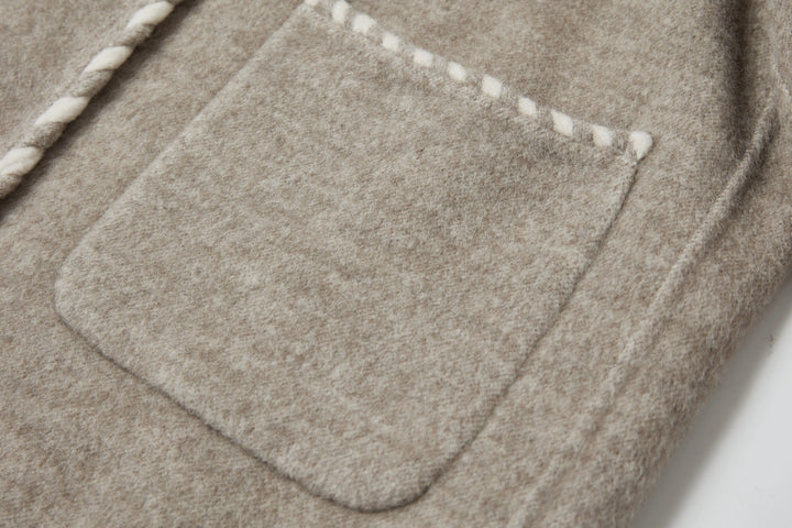 An image of a   2684Q Trimmed Wool Jacket by  Mirra Masa