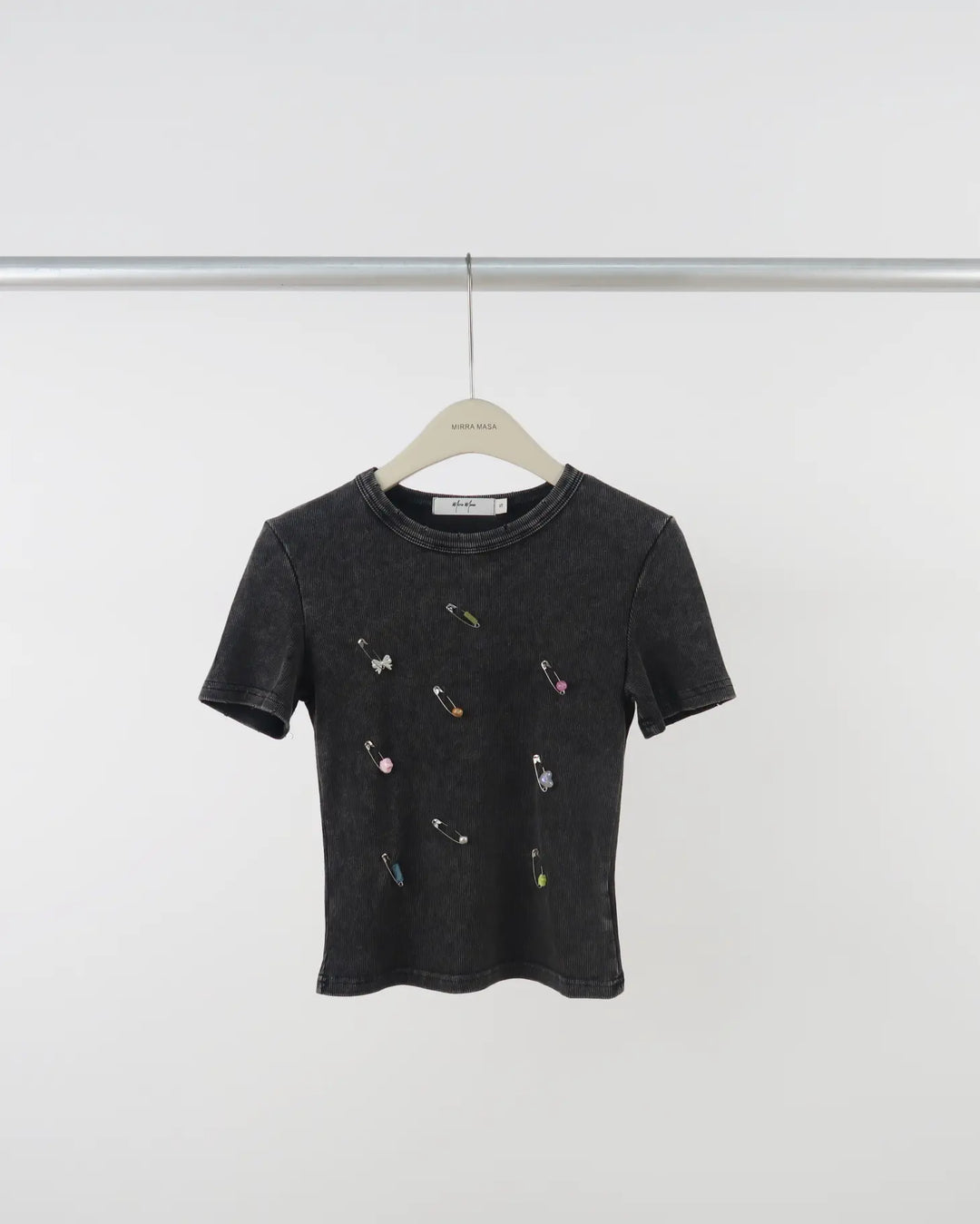 An image of a  Black-Medium 28358 T-Shirt by  Mirra Masa