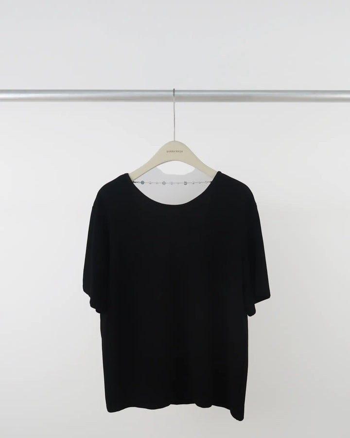 An image of a  Black-One-Size 28502 T-Shirt by  Mirra Masa