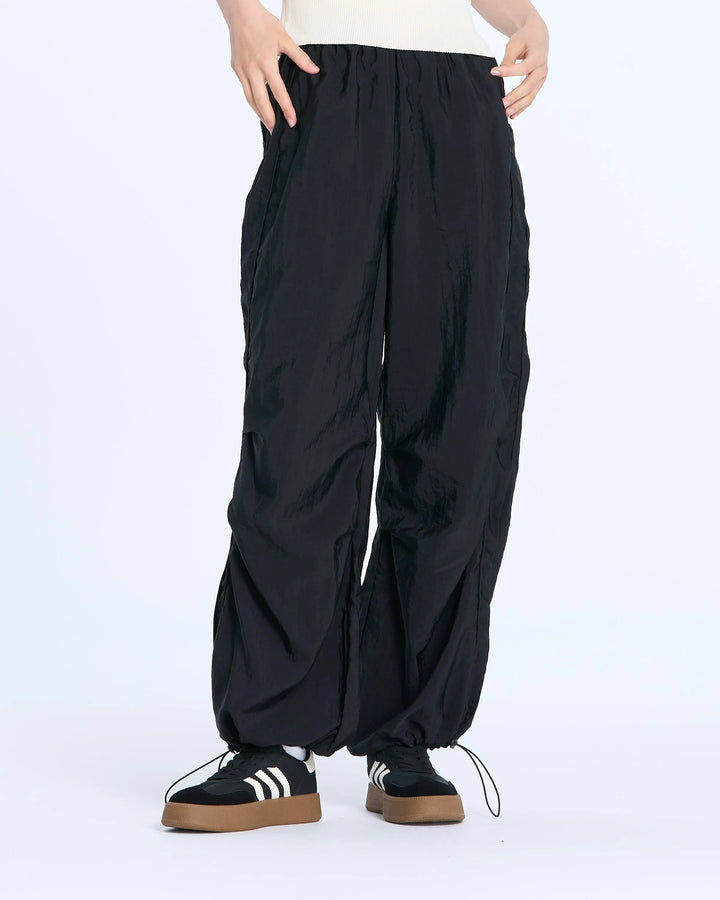 An image of a  Black-Medium 28580 Cargo Pants by  Mirra Masa