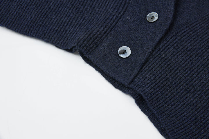 An image of a   3034Q Minimalist Cropped Cardigan by  Mirra Masa