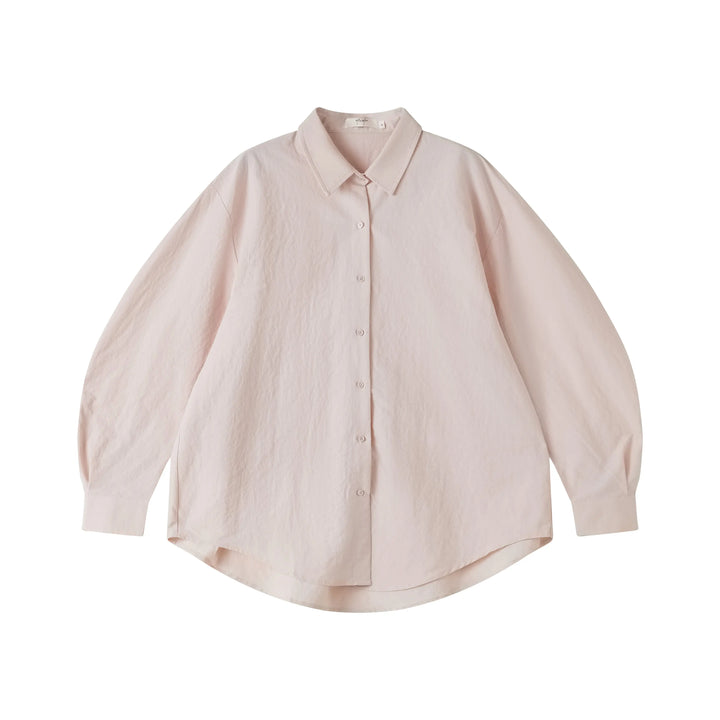 An image of a  Pink-One-Size 3155C Essential Layering Shirt by  Mirra Masa