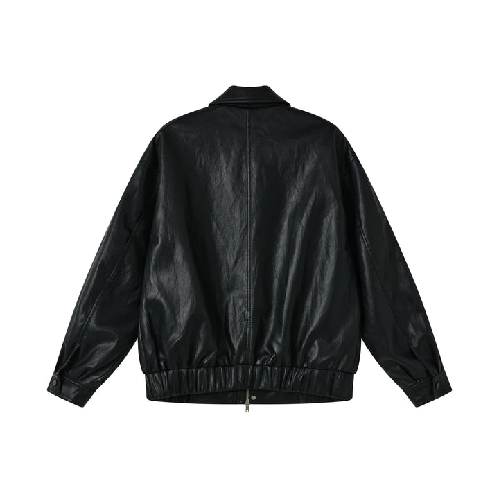 An image of a   3255C Vegan Leather Jacket by  Mirra Masa