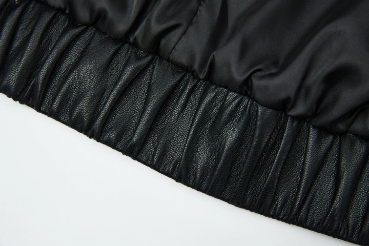 An image of a   3255C Vegan Leather Jacket by  Mirra Masa