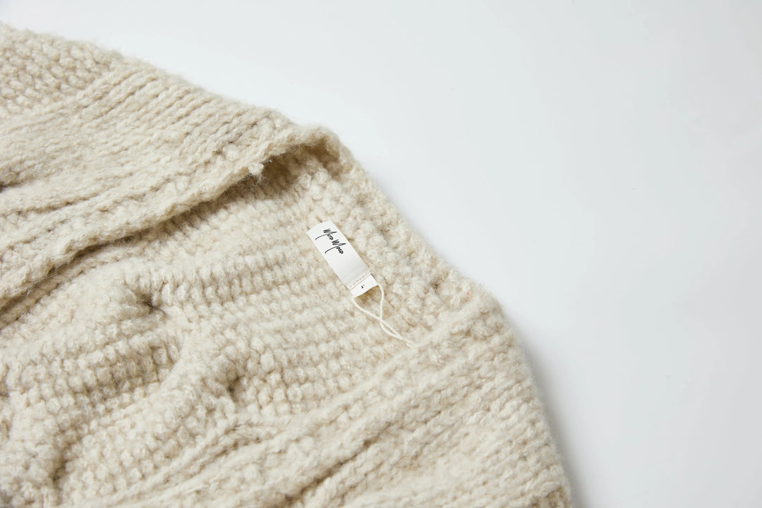 An image of a   3374Q Cable Knit Cardigan by  Mirra Masa