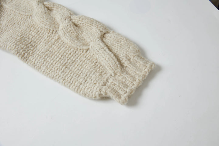 An image of a   3374Q Cable Knit Cardigan by  Mirra Masa