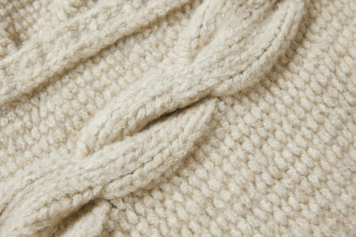 An image of a   3374Q Cable Knit Cardigan by  Mirra Masa