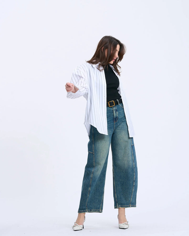 An image of a   3564Q Oversized Sleeve Shirt by  Mirra Masa