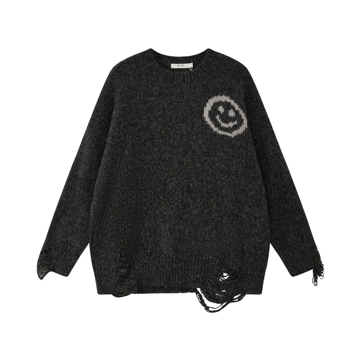 An image of a   3624D Smiley Face Sweater by  Mirra Masa