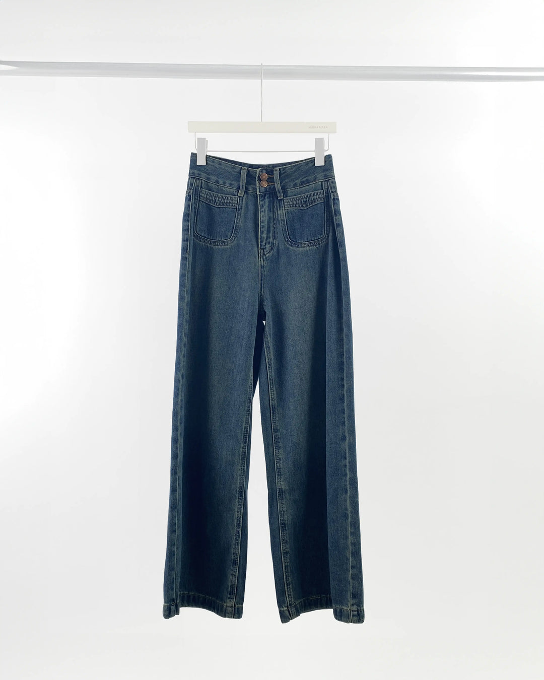 An image of a  Vintage-Blue-29 36911 Straight Leg Jeans by  Mirra Masa