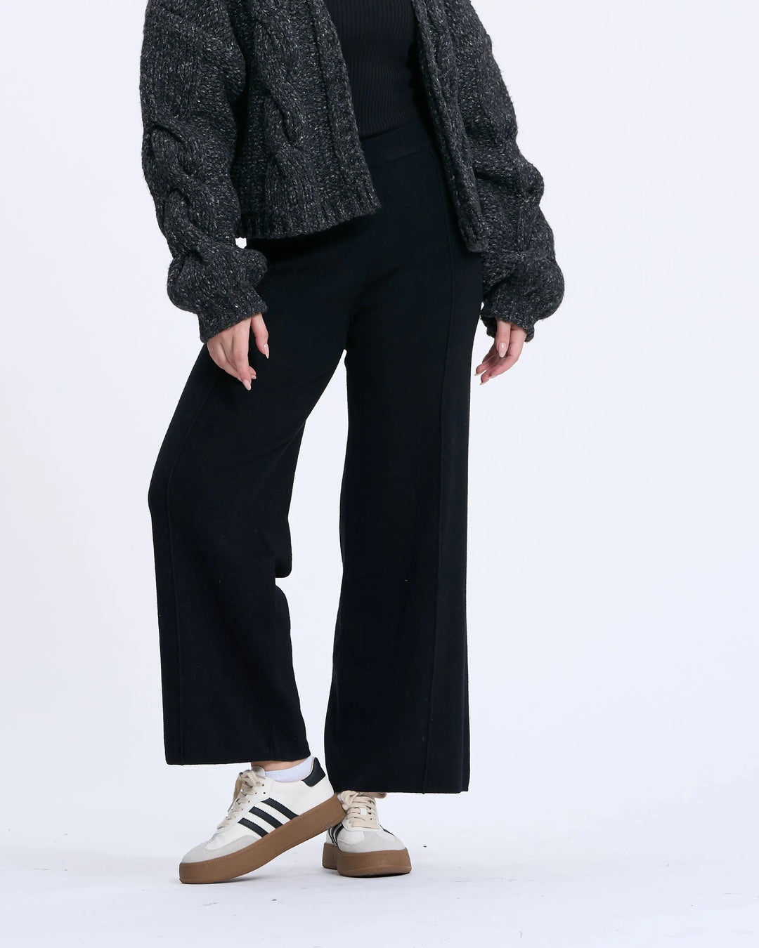 An image of a   4014Q Pin Tuck Straight Leg Pants by  Mirra Masa