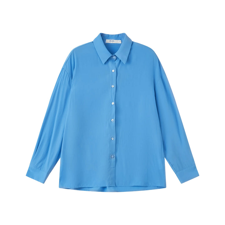 An image of a  Blue-One-Size 4845C Shirt by  Mirra Masa