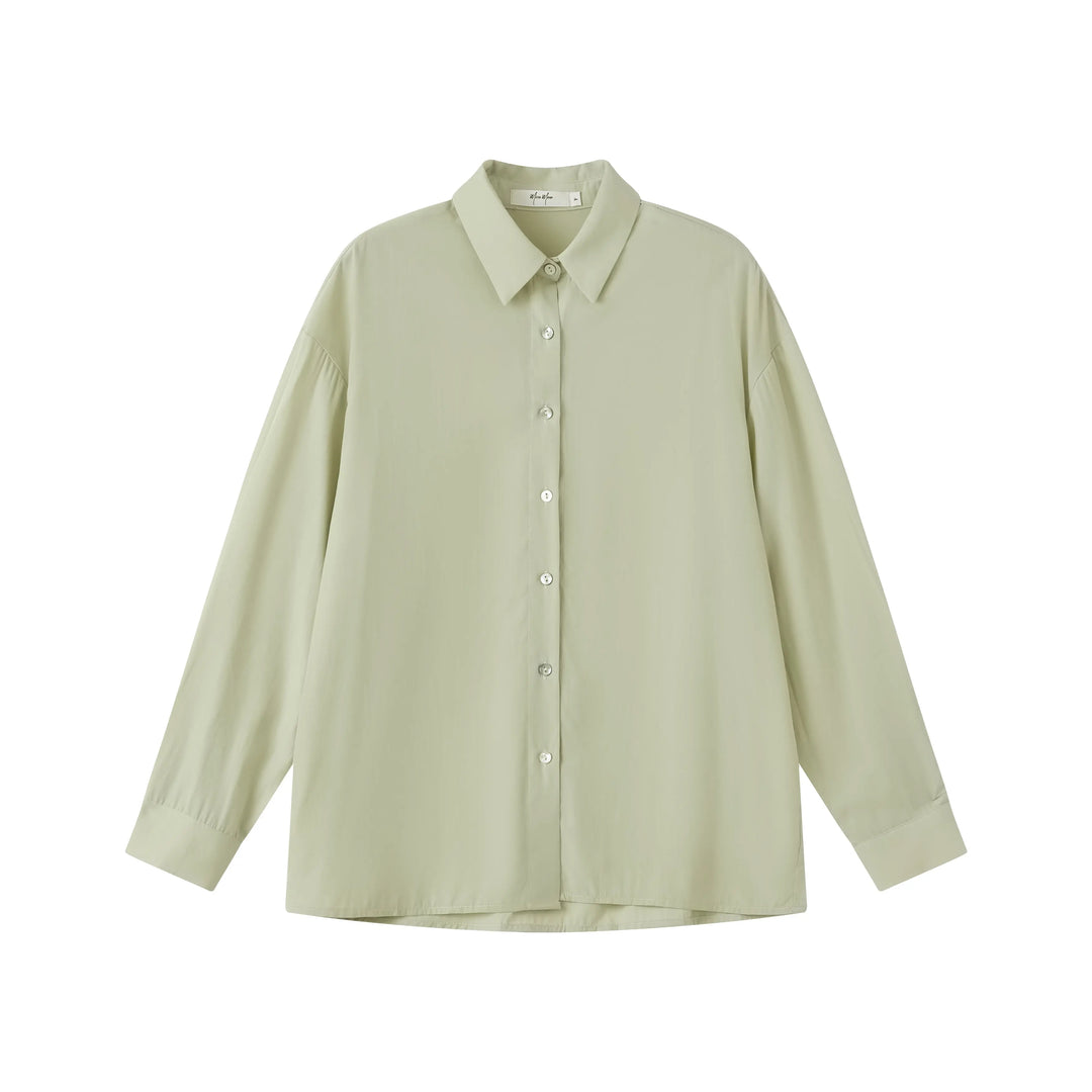 An image of a  Limestone-Green-One-Size 4845C Shirt by  Mirra Masa