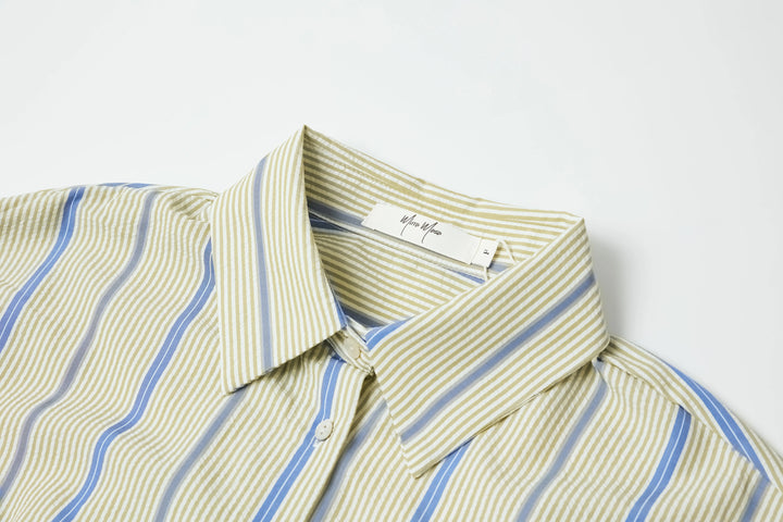 An image of a   4855C Striped Shirt by  Mirra Masa