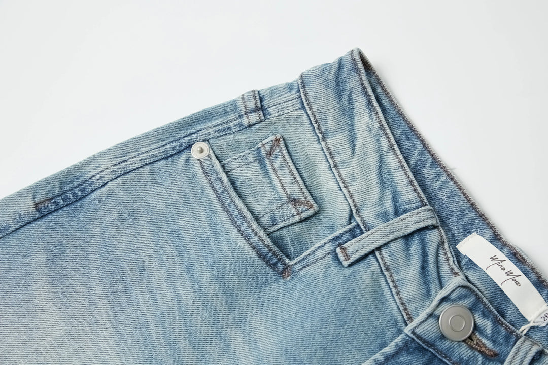 An image of a   4865C Straight Leg Jeans by  Mirra Masa