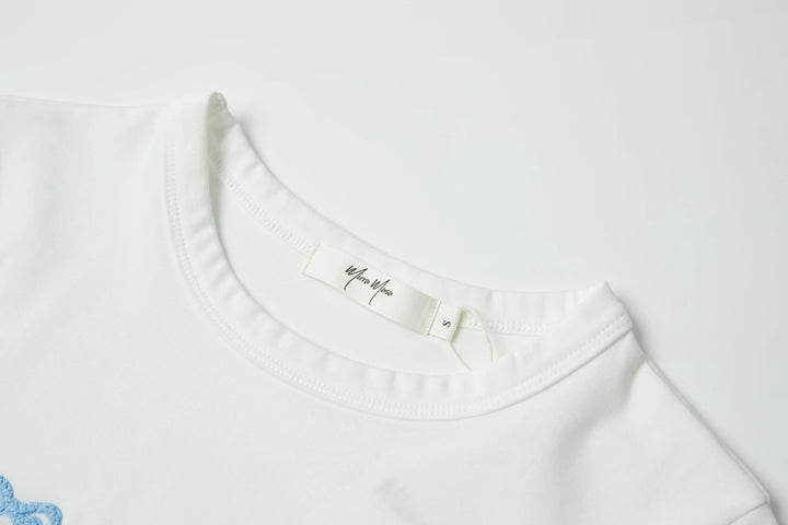 An image of a   5205C Cropped T-Shirt by  Mirra Masa