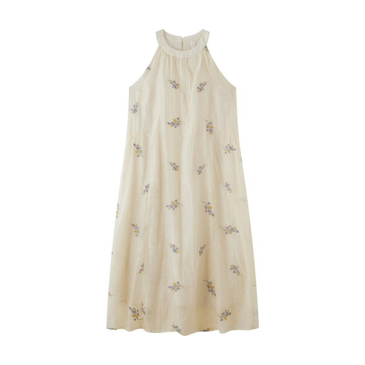 An image of a  Beige-One-Size 5570 Tank Top Dress by  Mirra Masa