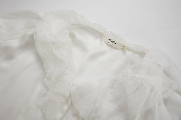 An image of a   6002 Lace Blouse by  Mirra Masa